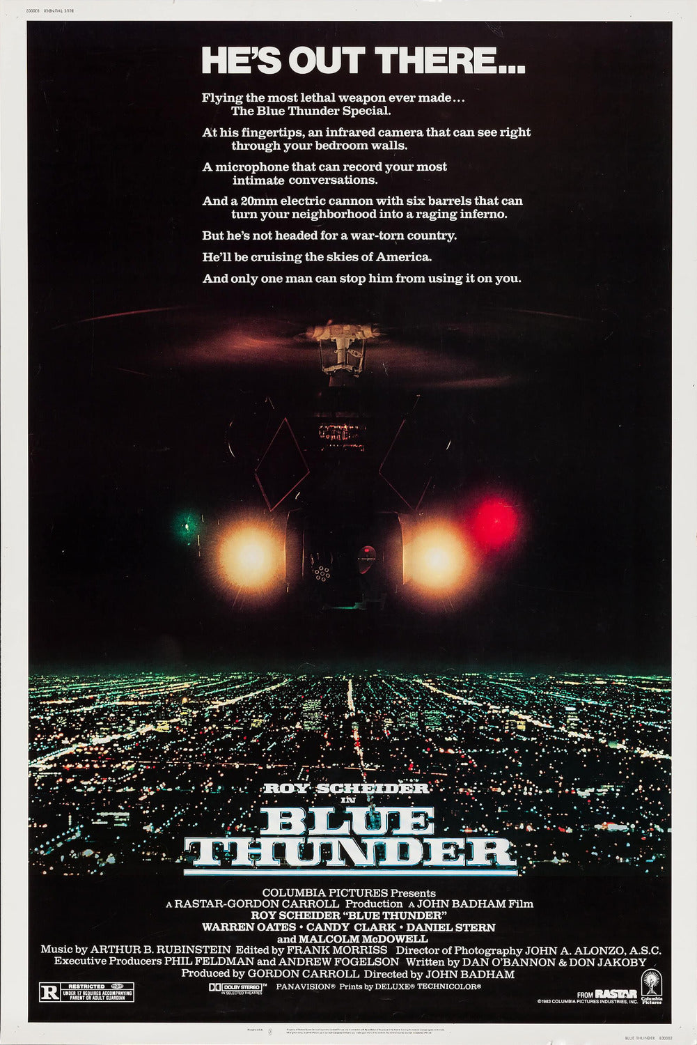 Poster Pelicula Blue Thunder (1983)
