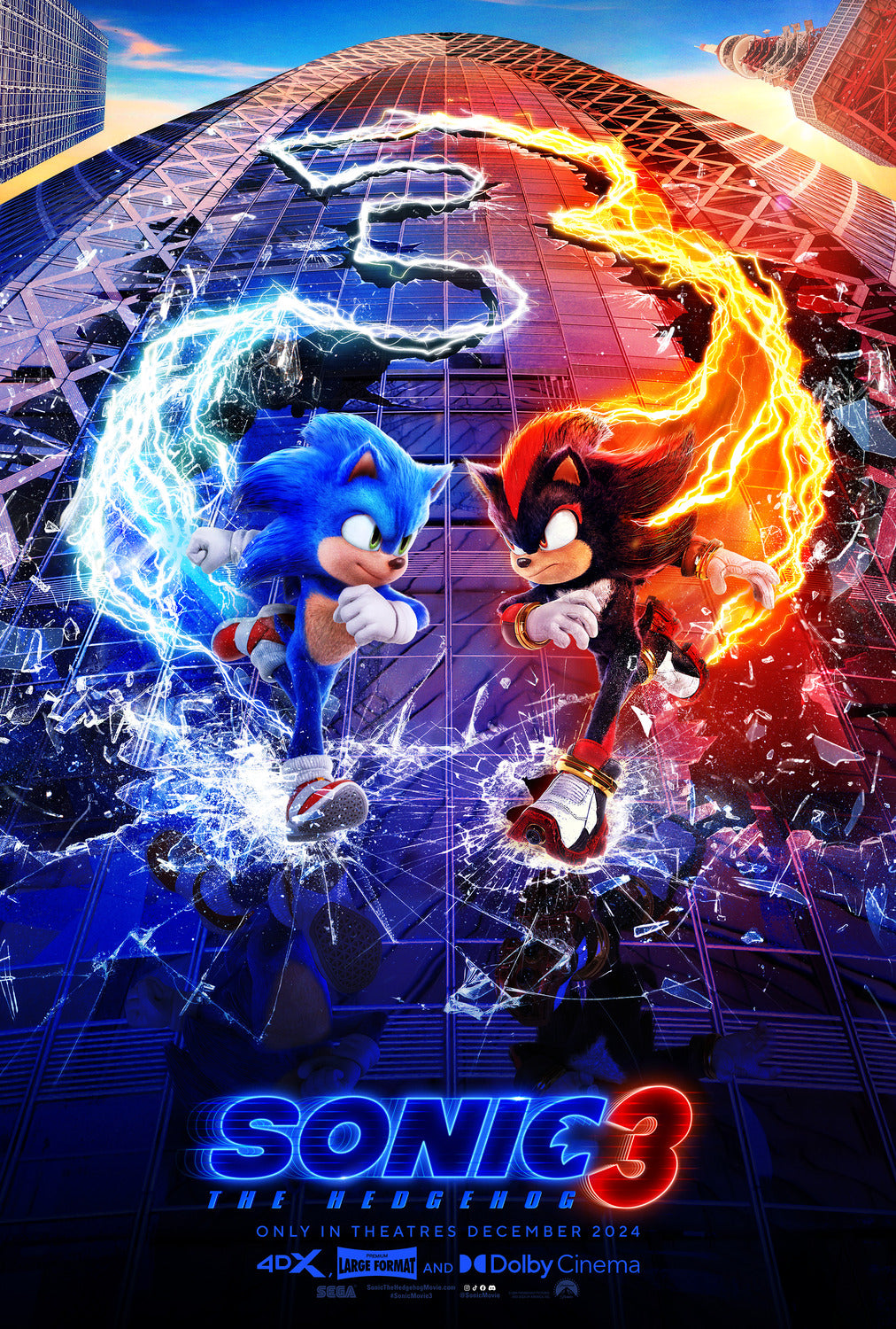 Poster Pelicula Sonic the Hedgehog 3 (2024)