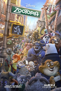 Poster Pelicula Zootopia (2016)