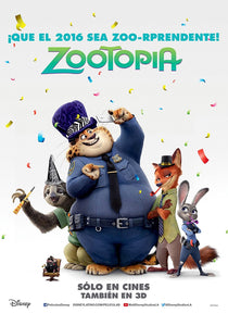 Poster Pelicula Zootopia (2016)