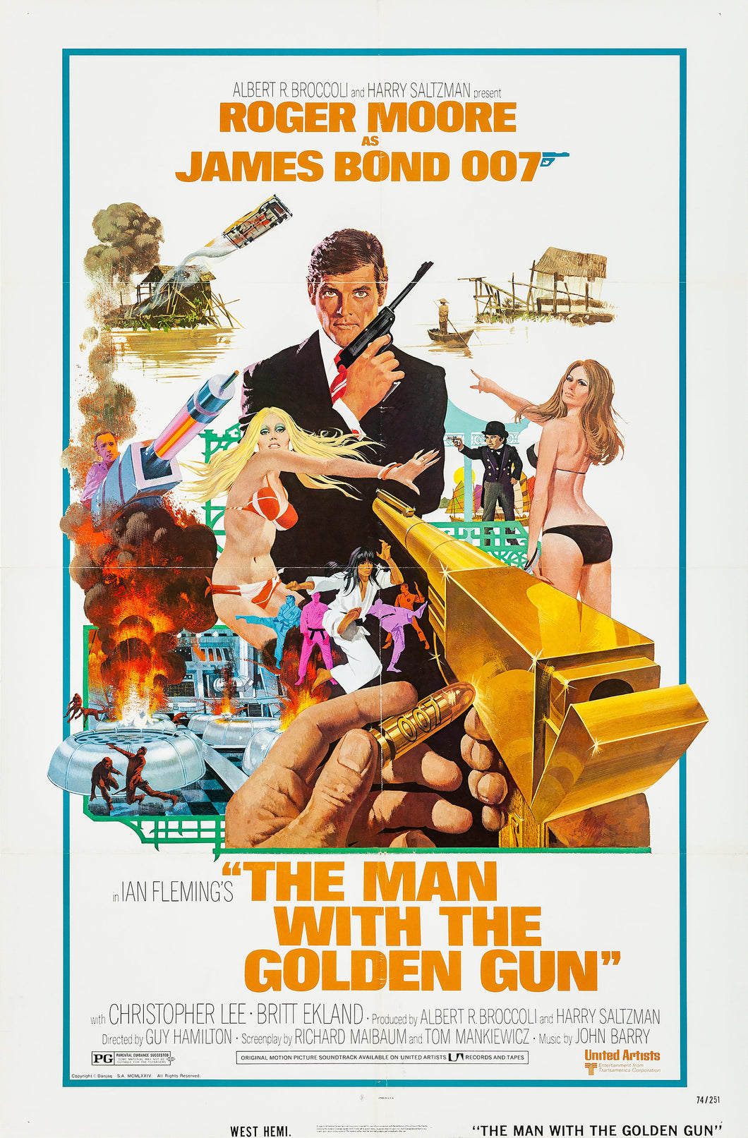 Poster Pelicula The Man With the Golden Gun