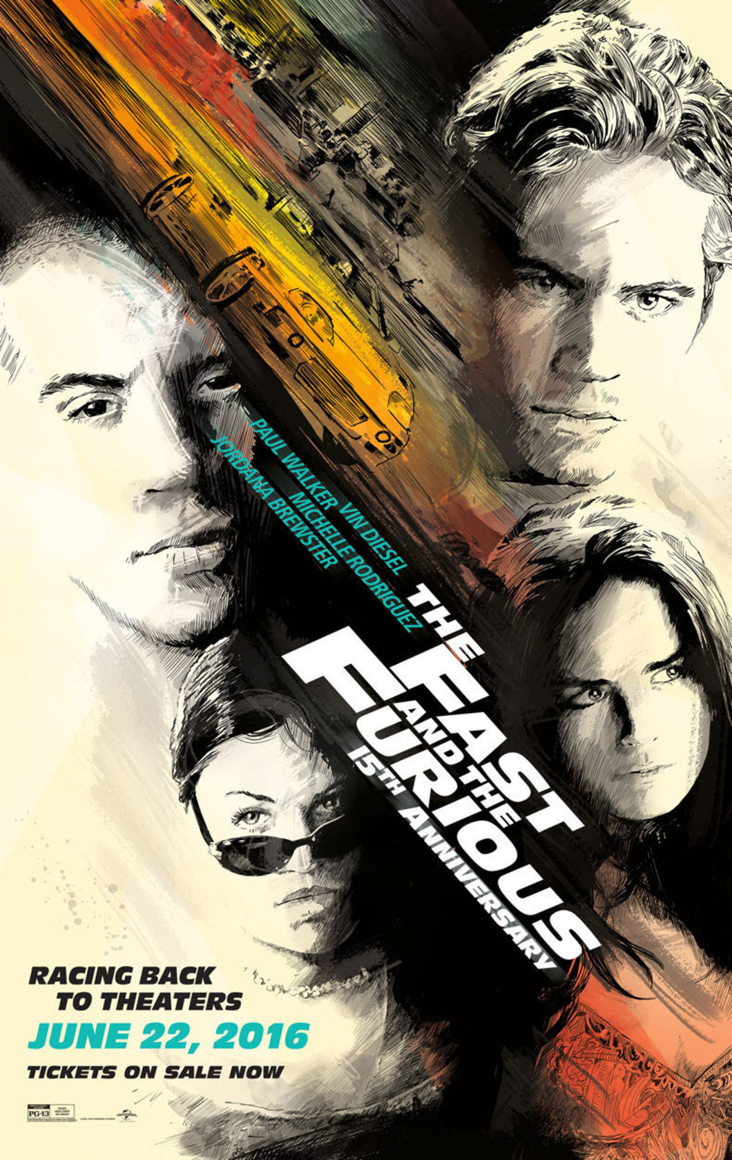 Poster Pelicula The Fast and the Furious