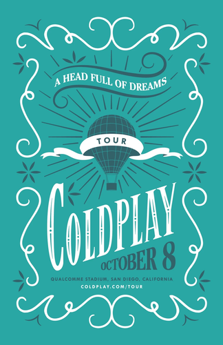 Poster Banda Coldplay