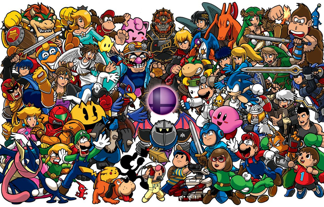 Poster Juego Super Smash Bros