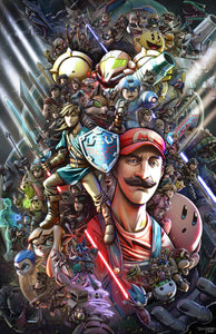 Poster Juego Super Smash Bros 9