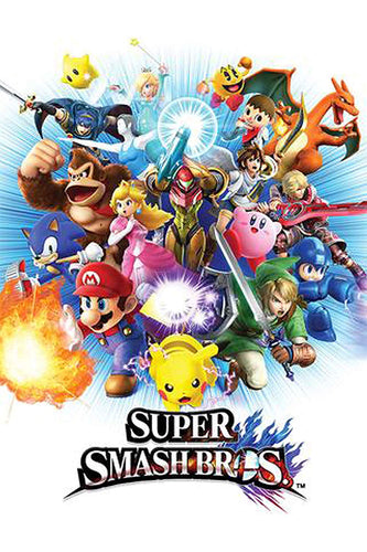 Poster Juego Super Smash Bros 3