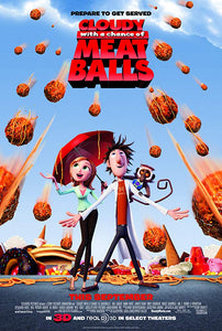 Poster Película Cloudy With a Chance of Meatballs