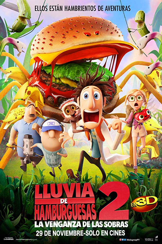 Poster Película Cloudy With a Chance of Meatballs 2
