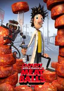 Poster Película Cloudy With a Chance of Meatballs