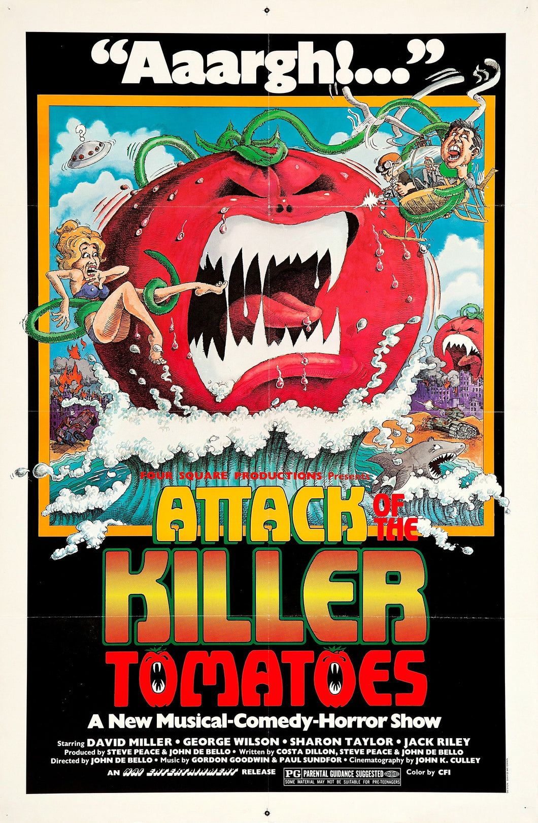 Poster Película Attack of the Killer Tomatoes!