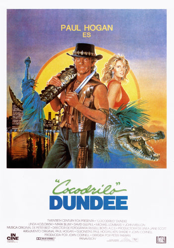 Poster Pelicula Cocodrilo Dundee