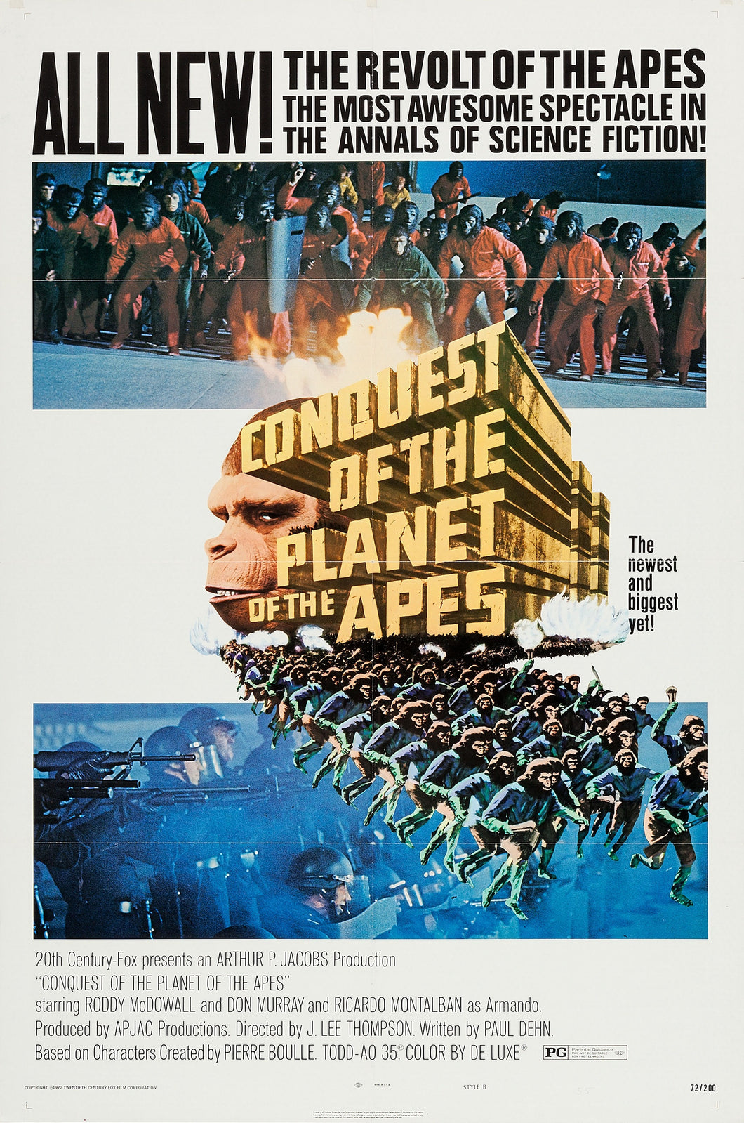 Poster Pelicula Conquest of the Planet of the Apes