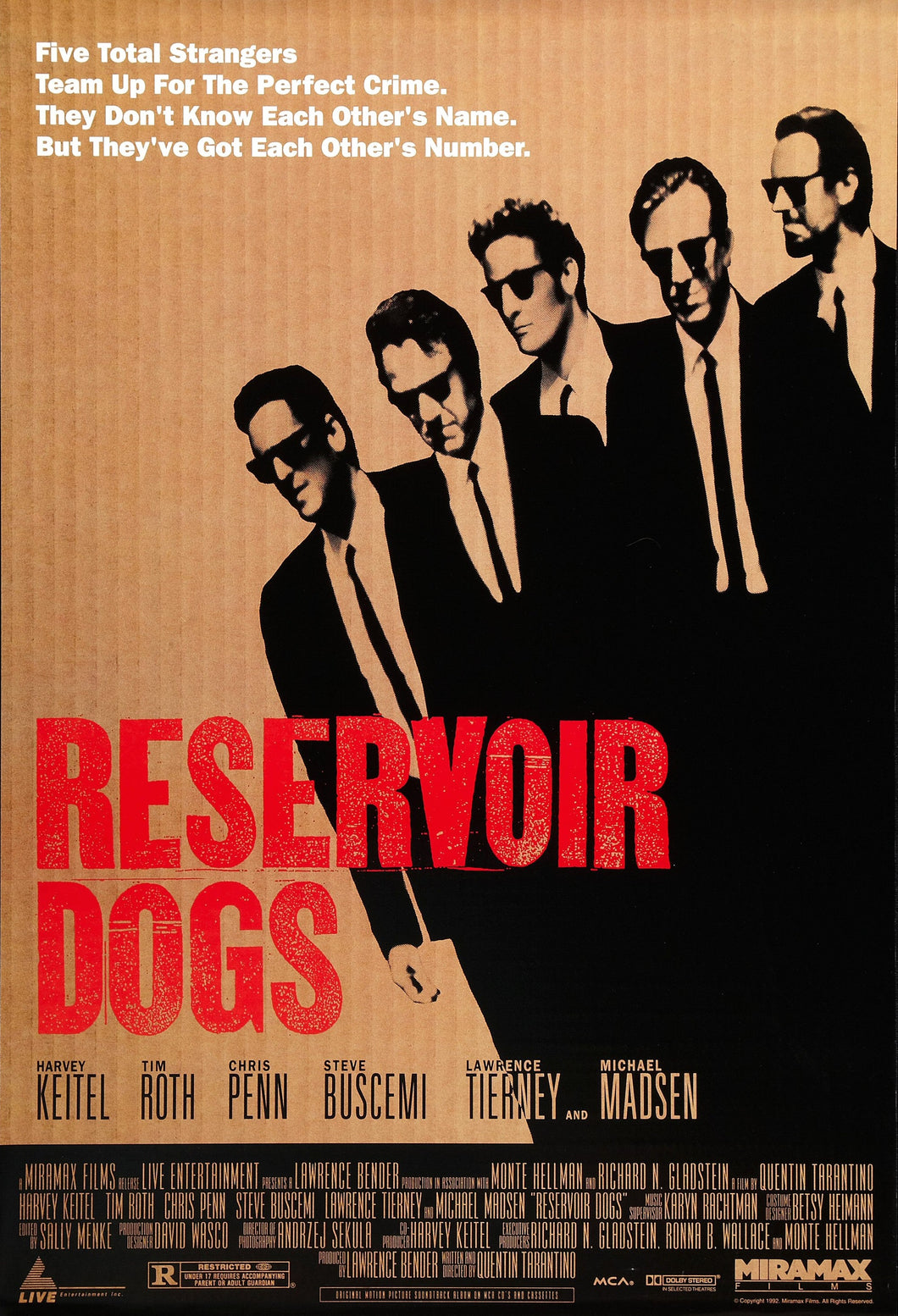 Poster Película Reservoir Dogs