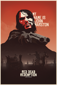 Poster Videojuego Red Dead Redemption