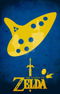 Poster Videojuego The Legend of Zelda: Ocarina of Time