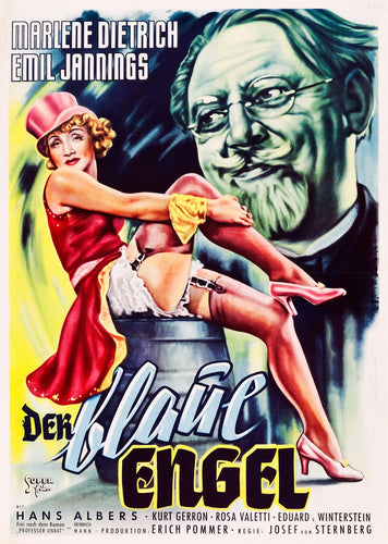 Poster Película Der Blaue Engel