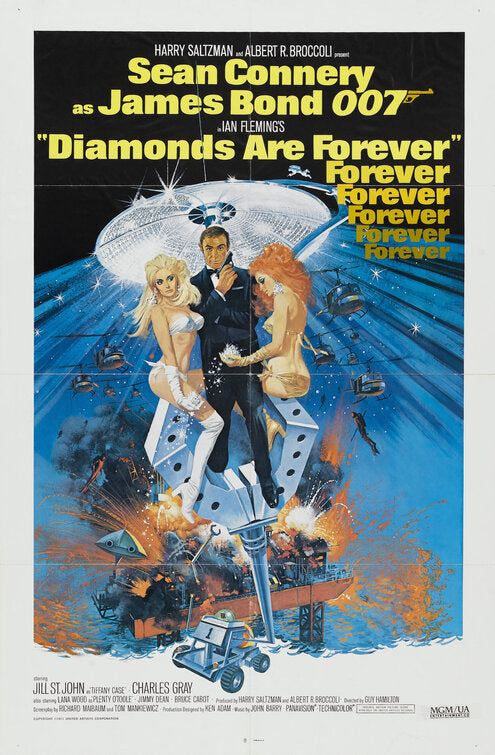 Poster Pelicula Diamonds are Forever