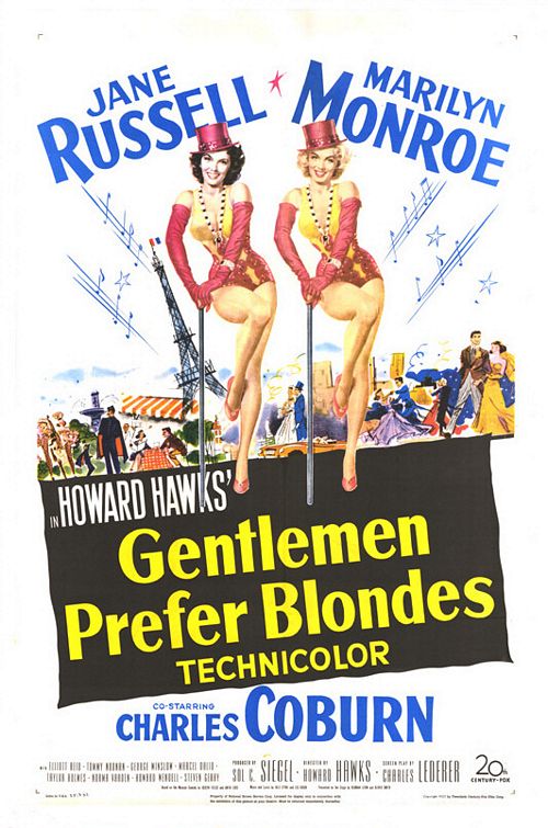Poster Película Gentlemen Prefer Blondes