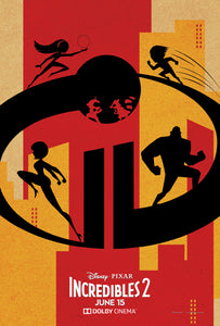 Poster Pelicula Incredibles 2