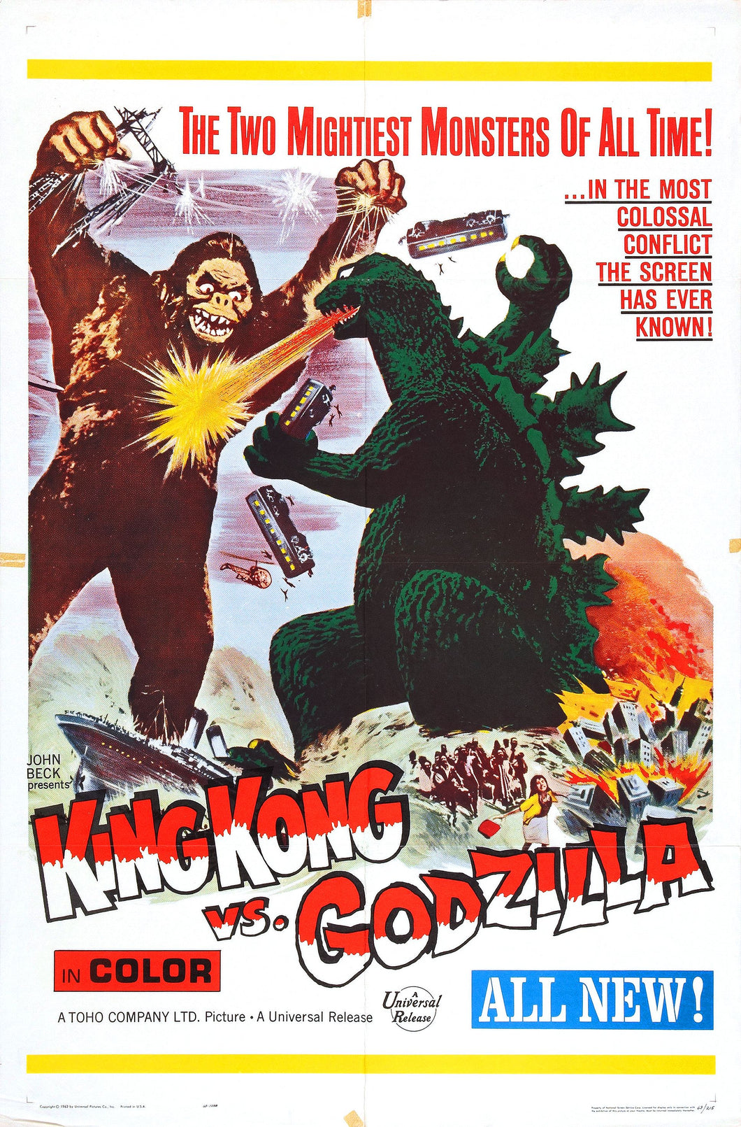 Poster Pelicula Godzilla, King Kong vs. Godzilla