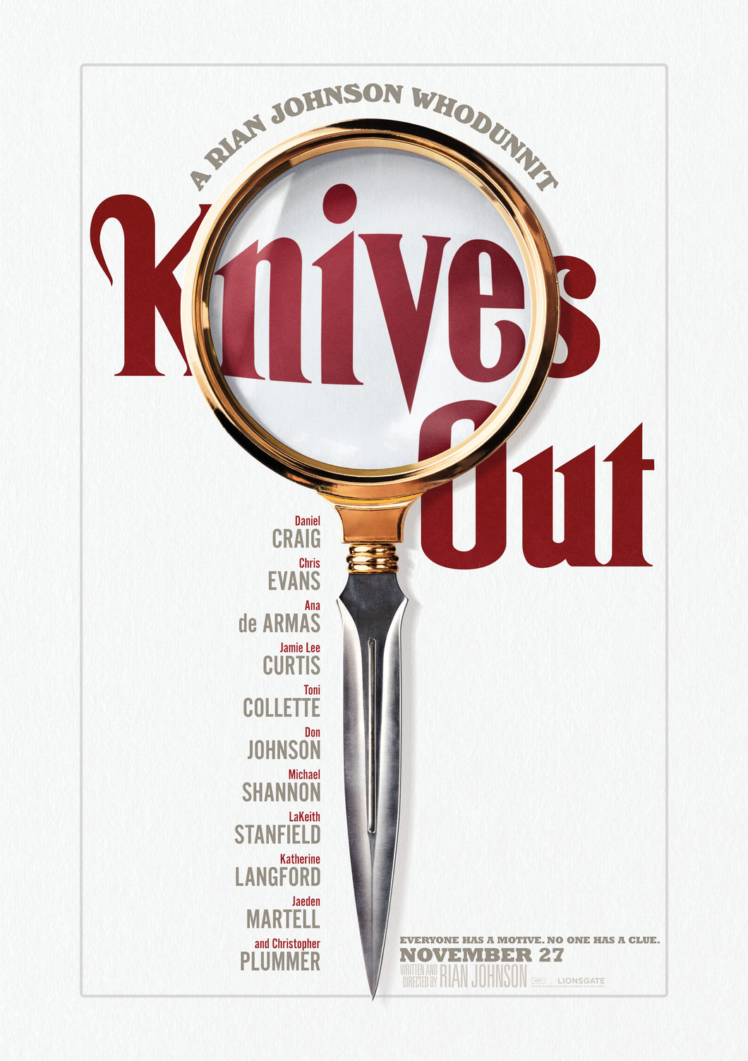 Poster Pelicula Knives Out