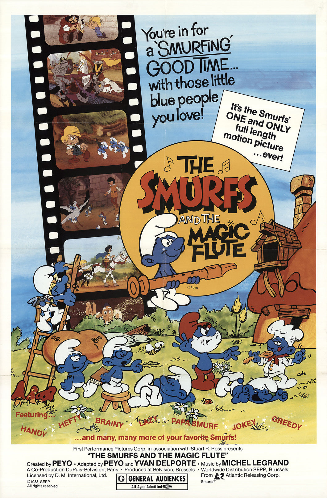 Poster Pelicula The Smurfs and the Magic Flute