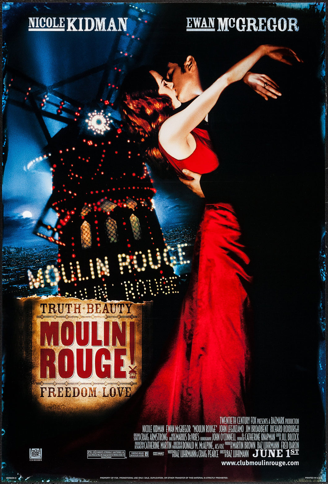Poster Pelicula Moulin Rouge