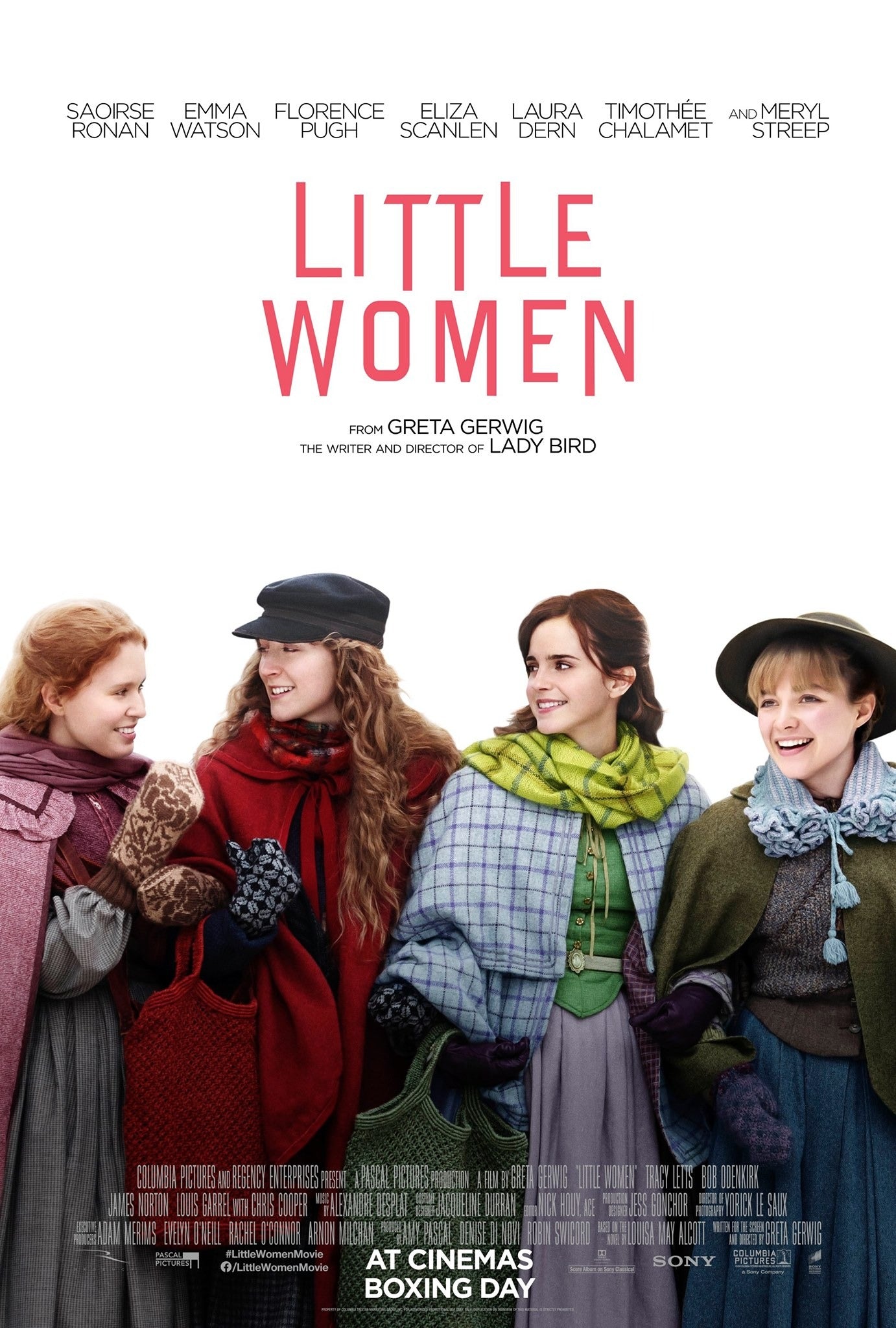 Timothée Chalamet en Little Women, póster oficial. Fuente Movie Poster México