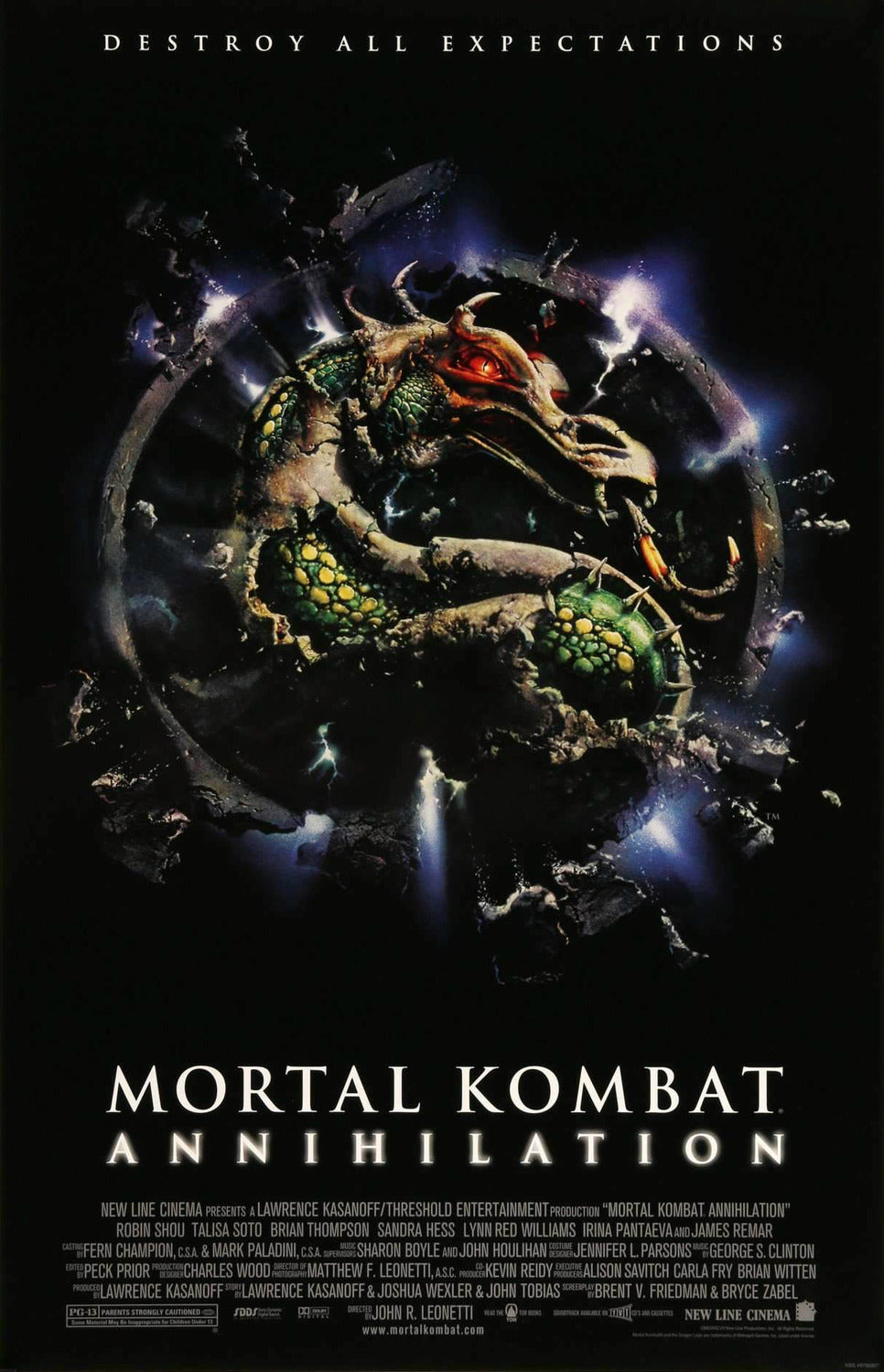 Poster Película Mortal Kombat Annihilation
