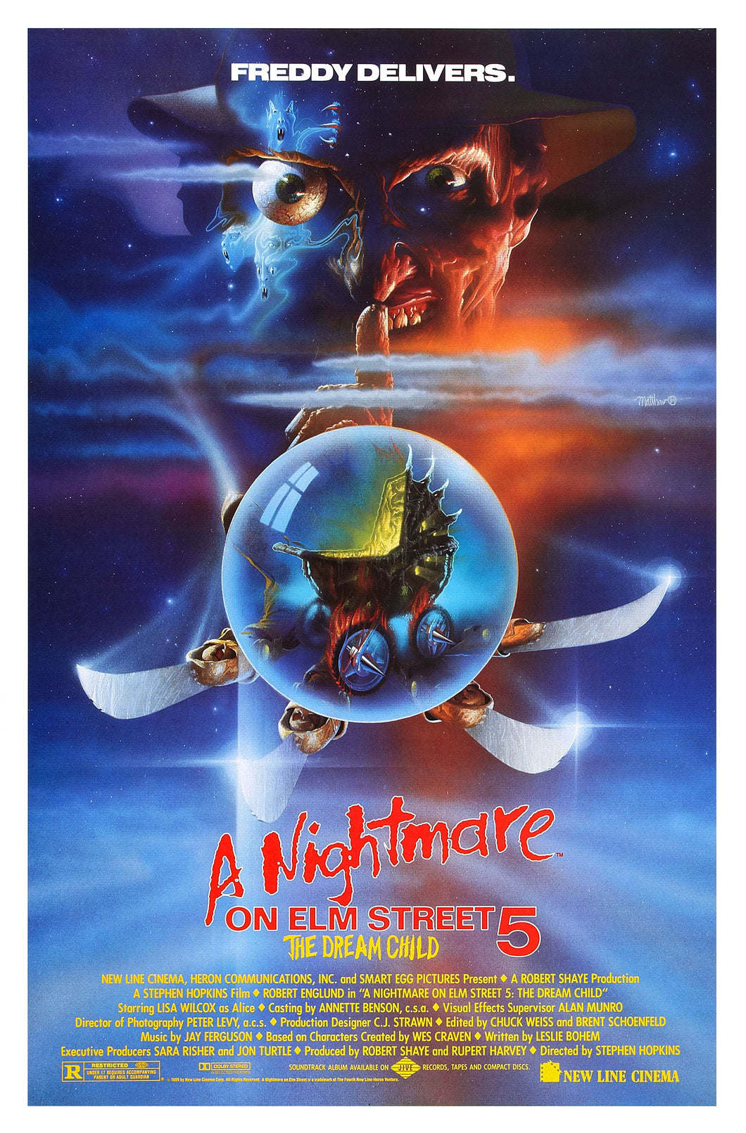 Poster Pelicula A Nightmare on Elm Street Part 5: The Dream Child