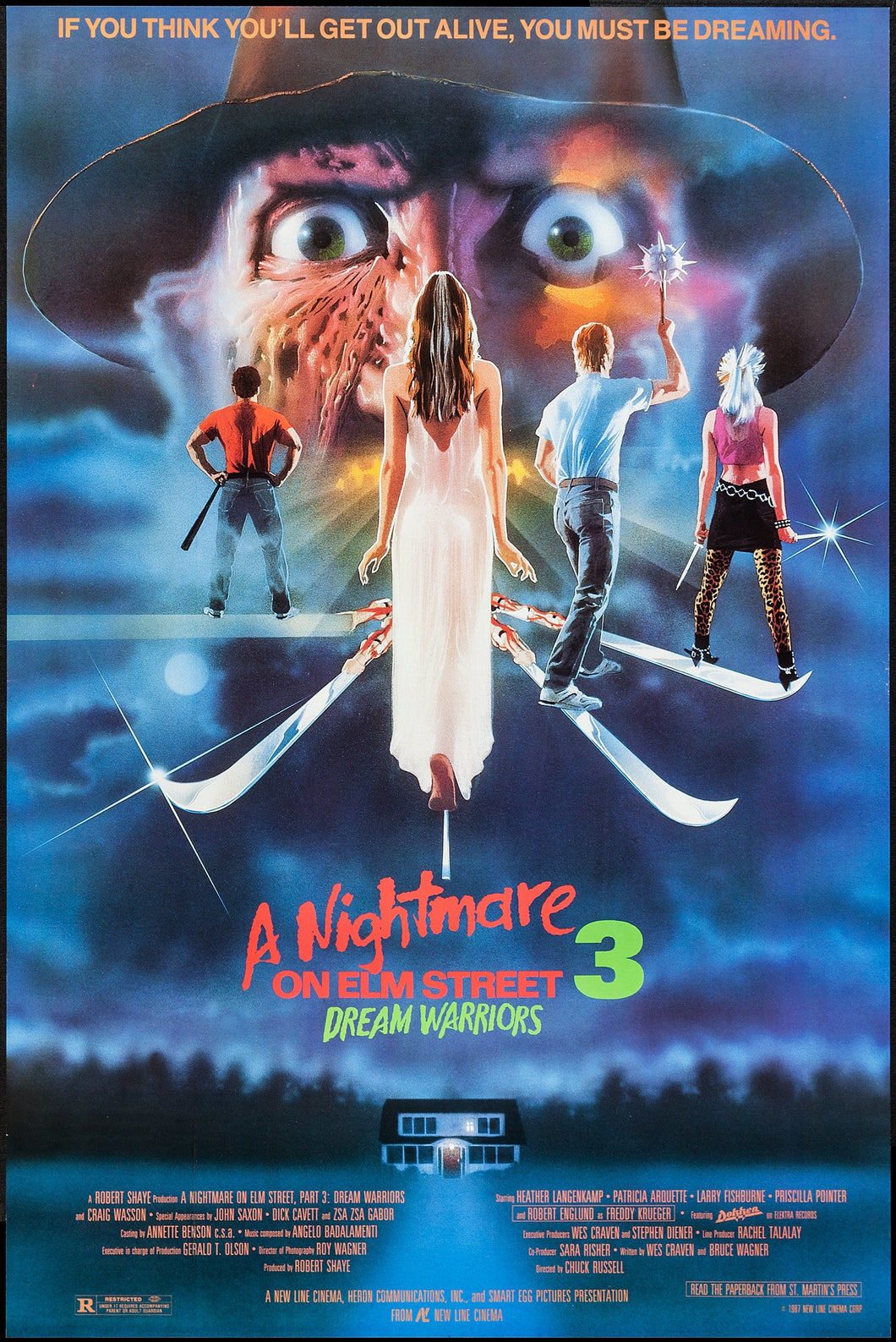 Poster Pelicula A Nightmare on Elm Street Part 3: Dream Warriors