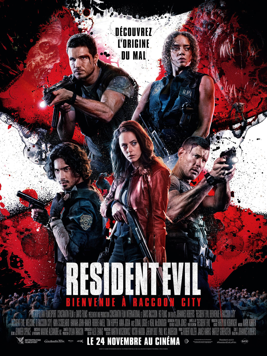 Poster Película Resident Evil: Welcome to Raccoon City (2021)