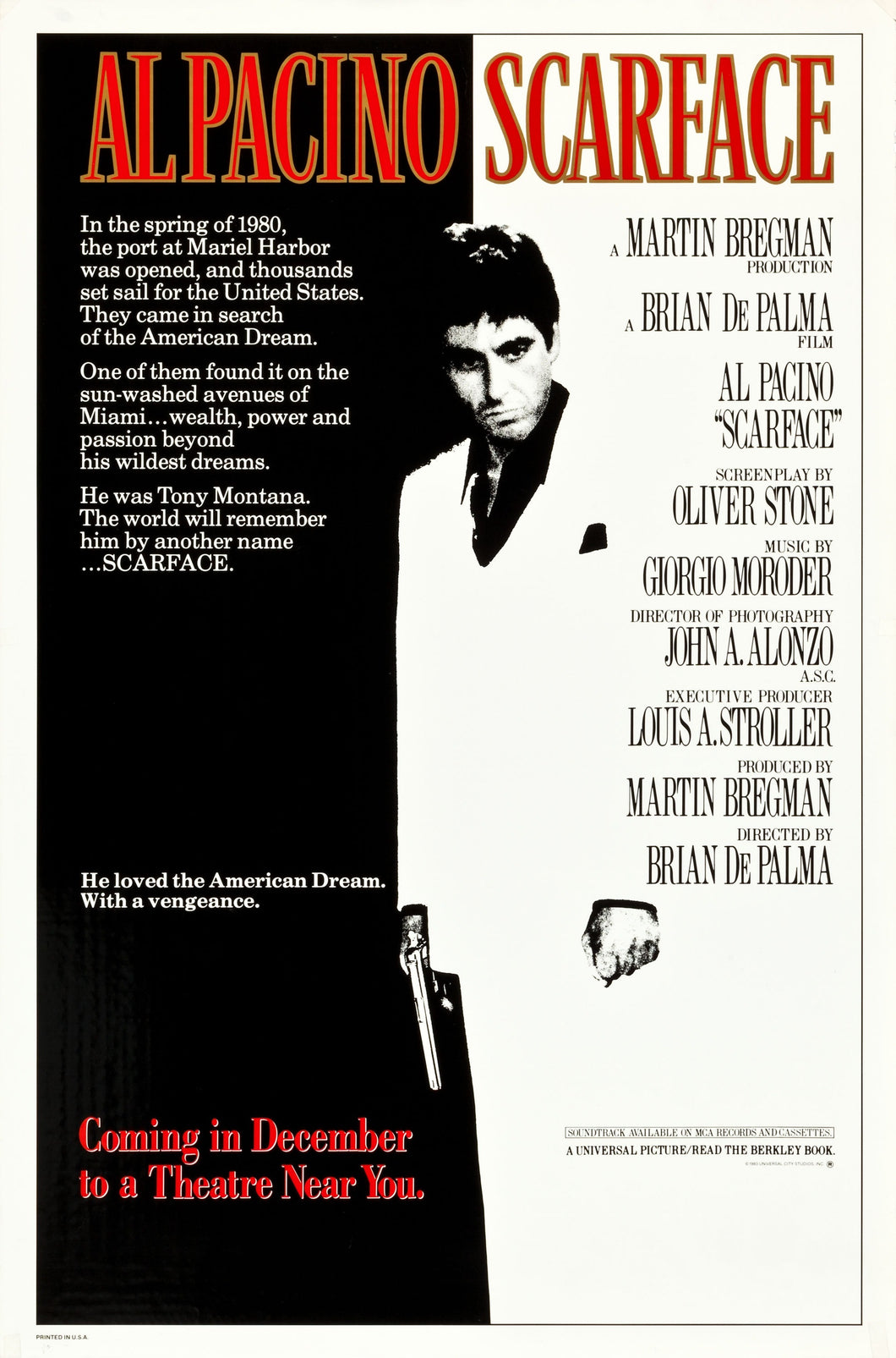 Poster Película Scarface 3
