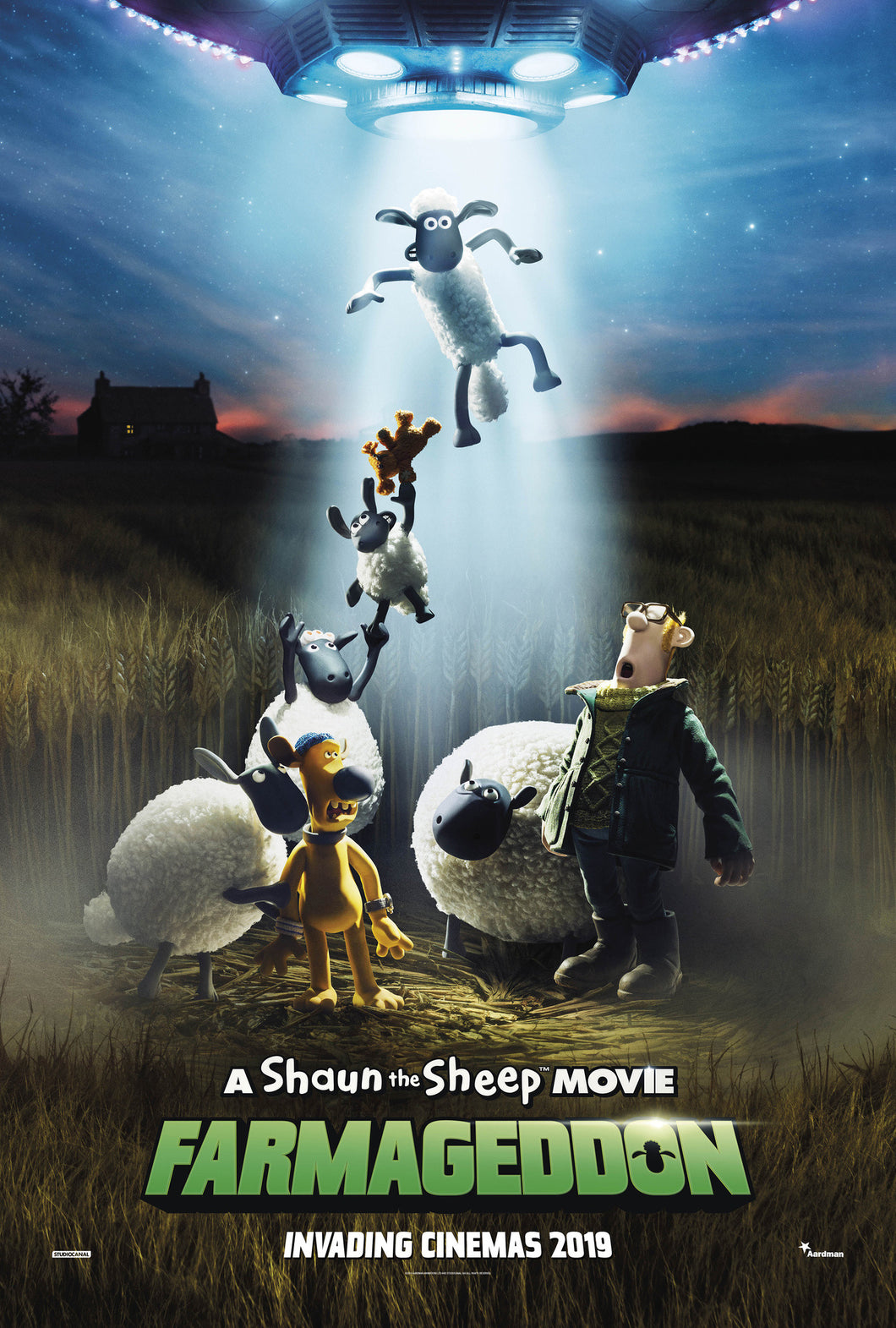 Poster Pelicula Shaun the Sheep Movie; Farmageddon