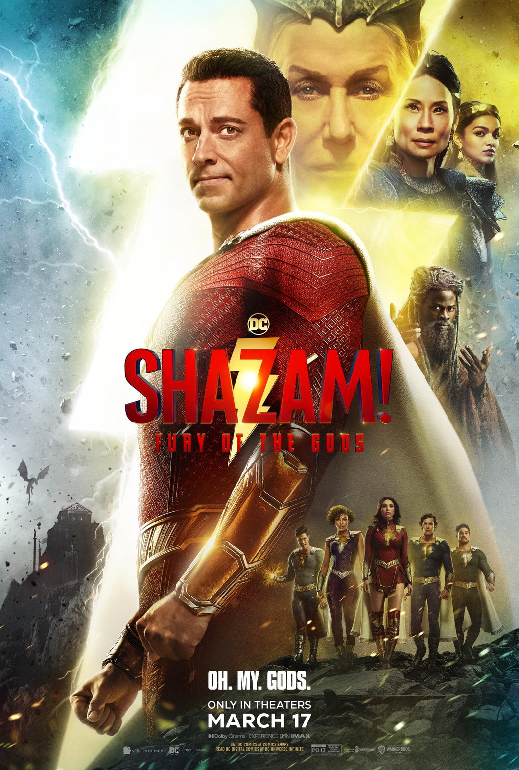 Poster Película Shazam! Fury of the Gods (2023)