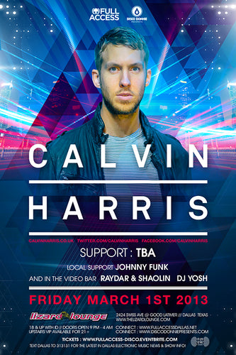 Poster Calvin Harris 12