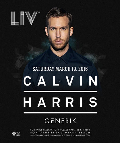 Poster Calvin Harris 7
