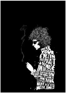 Poster Cantante Bob Dylan