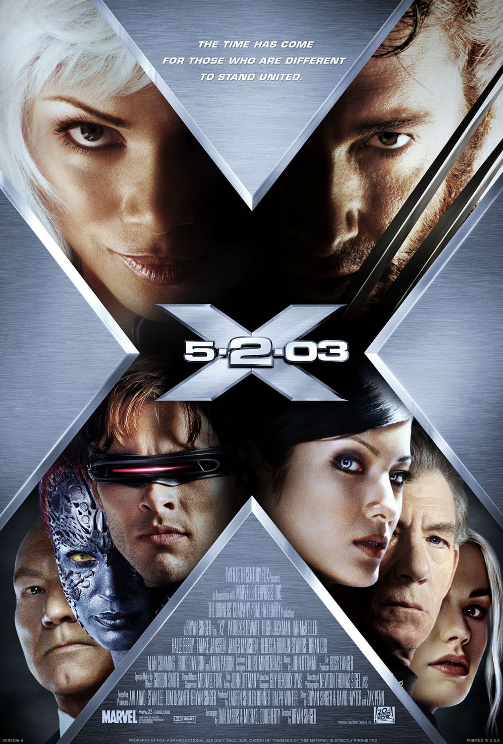 Poster Pelicula X-Men II