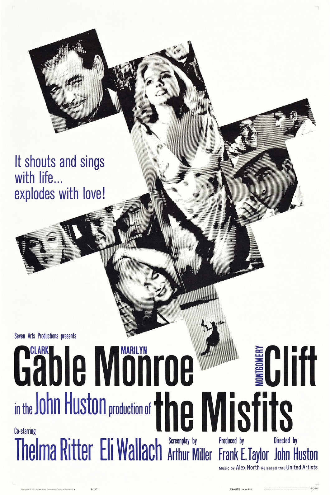 Poster Película The Misfits